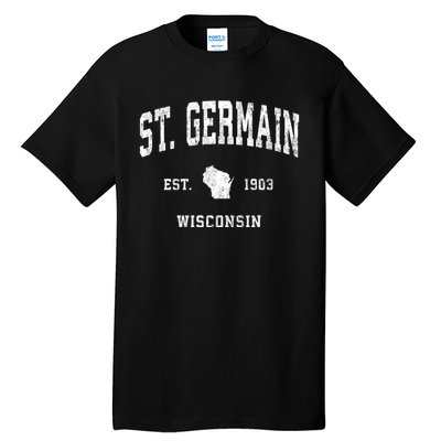 St. Germain Wisconsin Wi Vintage Athletic Sports Tall T-Shirt