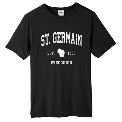 St. Germain Wisconsin Wi Vintage Athletic Sports Tall Fusion ChromaSoft Performance T-Shirt