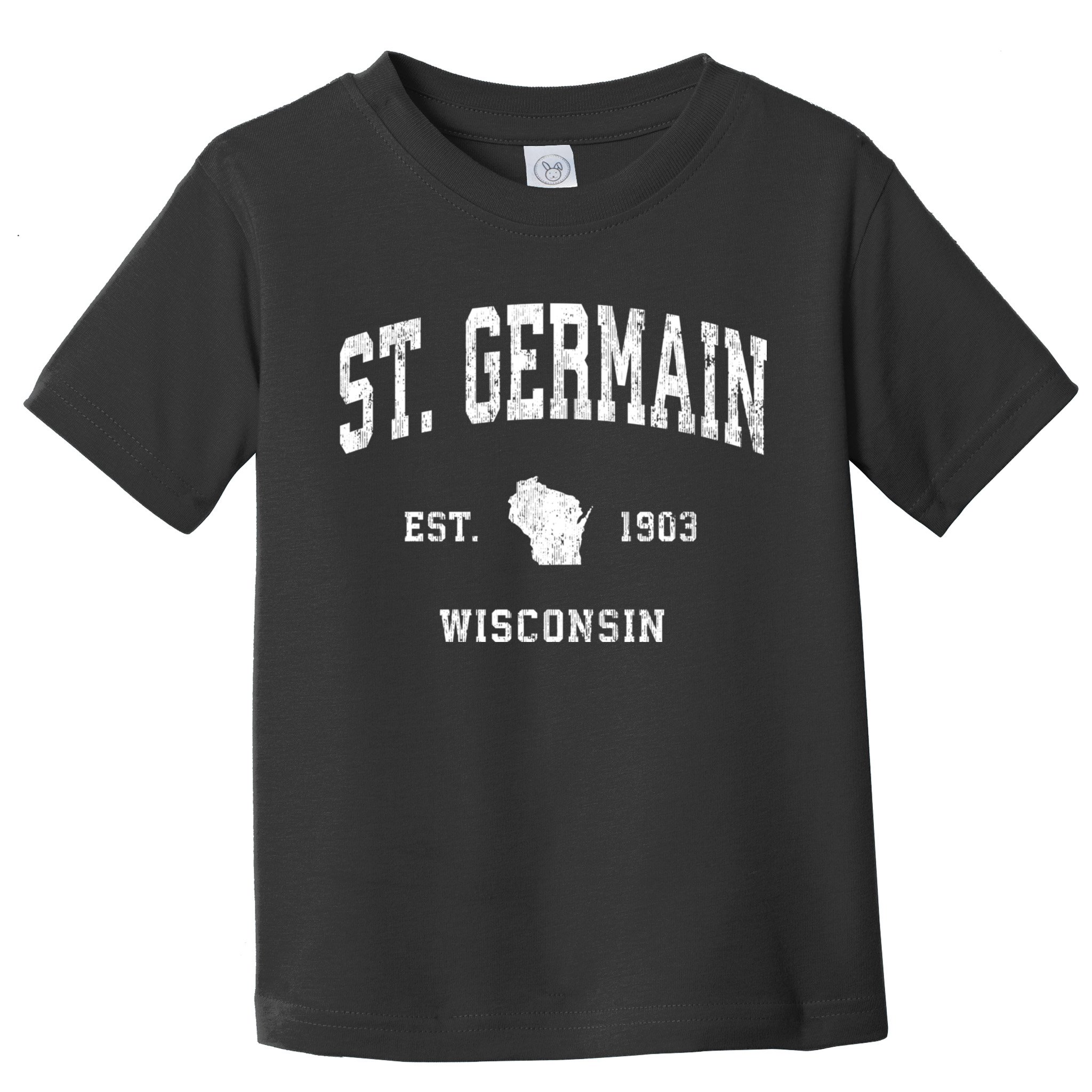 St. Germain Wisconsin Wi Vintage Athletic Sports Toddler T-Shirt