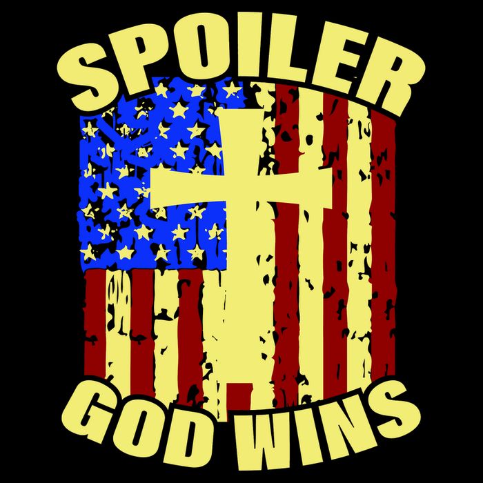 Spoiler God Wins American Flag Cooling Performance Crew T-Shirt
