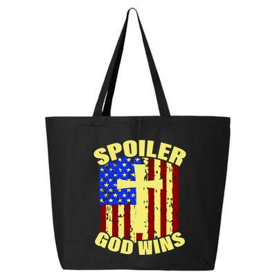 Spoiler God Wins American Flag 25L Jumbo Tote