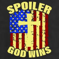 Spoiler God Wins American Flag 25L Jumbo Tote