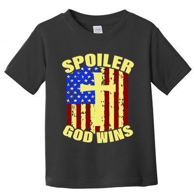 Spoiler God Wins American Flag Toddler T-Shirt