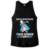 Skeleton Guess Who Failed Their Gender Assignment Ladies PosiCharge Tri-Blend Wicking Tank