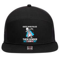 Skeleton Guess Who Failed Their Gender Assignment 7 Panel Mesh Trucker Snapback Hat