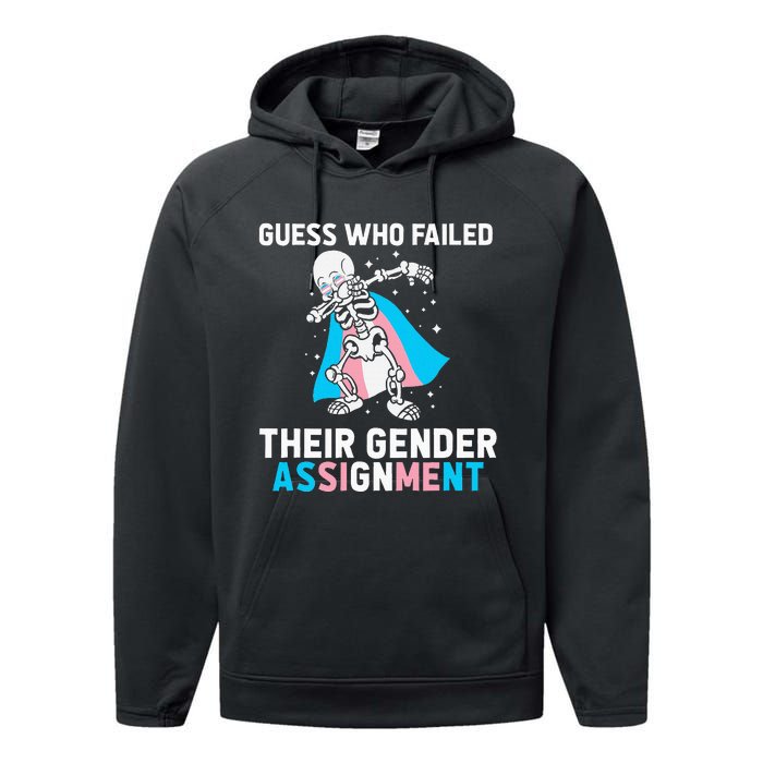 Skeleton Guess Who Failed Their Gender Assignment Performance Fleece Hoodie