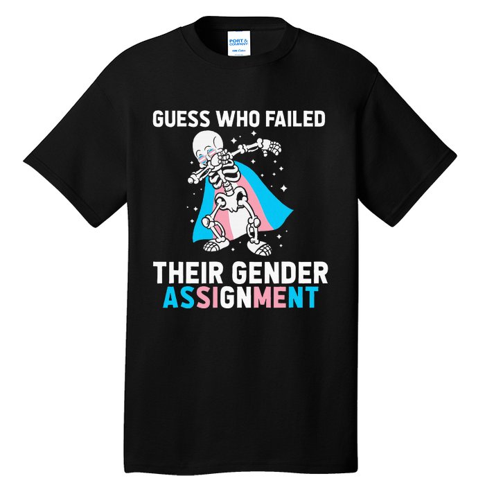 Skeleton Guess Who Failed Their Gender Assignment Tall T-Shirt