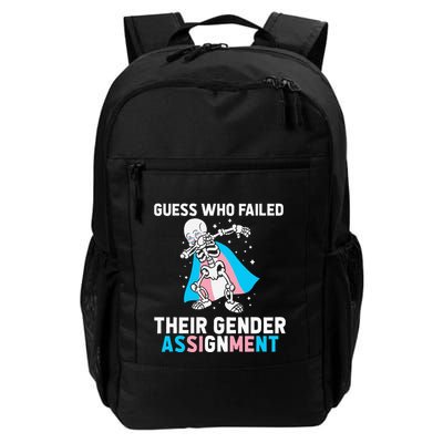 Skeleton Guess Who Failed Their Gender Assignment Daily Commute Backpack