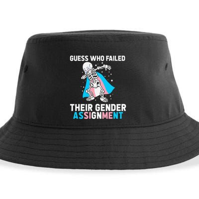 Skeleton Guess Who Failed Their Gender Assignment Sustainable Bucket Hat