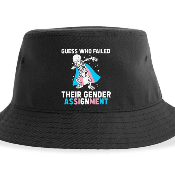 Skeleton Guess Who Failed Their Gender Assignment Sustainable Bucket Hat