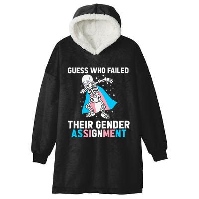 Skeleton Guess Who Failed Their Gender Assignment Hooded Wearable Blanket