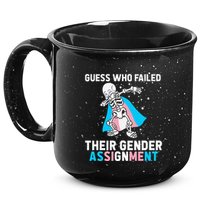 Skeleton Guess Who Failed Their Gender Assignment 15oz Campfire Ceramic Mug