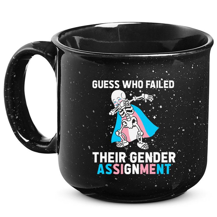 Skeleton Guess Who Failed Their Gender Assignment 15oz Campfire Ceramic Mug