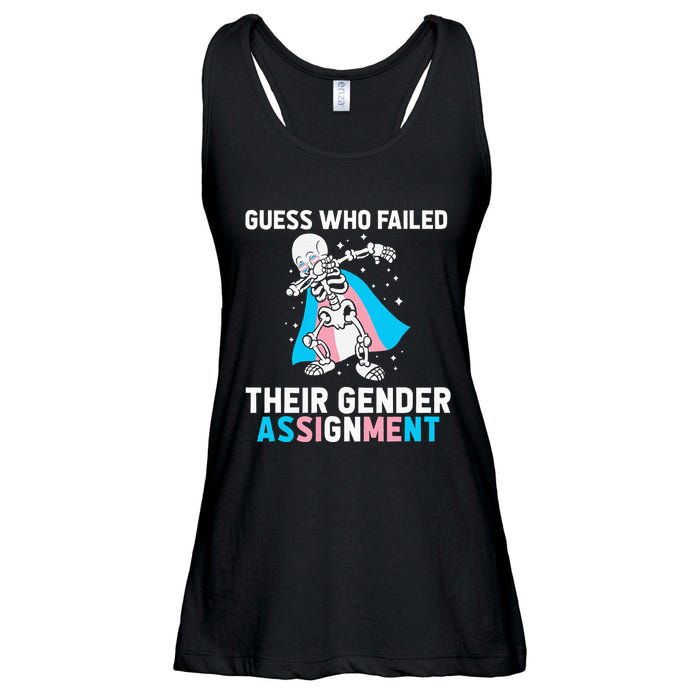 Skeleton Guess Who Failed Their Gender Assignment Ladies Essential Flowy Tank