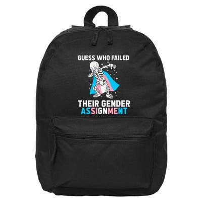 Skeleton Guess Who Failed Their Gender Assignment 16 in Basic Backpack