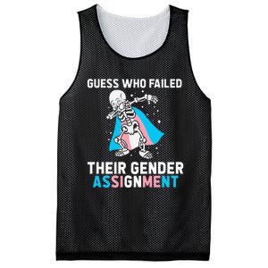 Skeleton Guess Who Failed Their Gender Assignment Mesh Reversible Basketball Jersey Tank