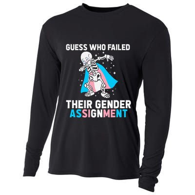 Skeleton Guess Who Failed Their Gender Assignment Cooling Performance Long Sleeve Crew