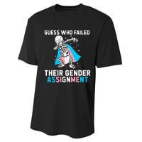 Skeleton Guess Who Failed Their Gender Assignment Performance Sprint T-Shirt