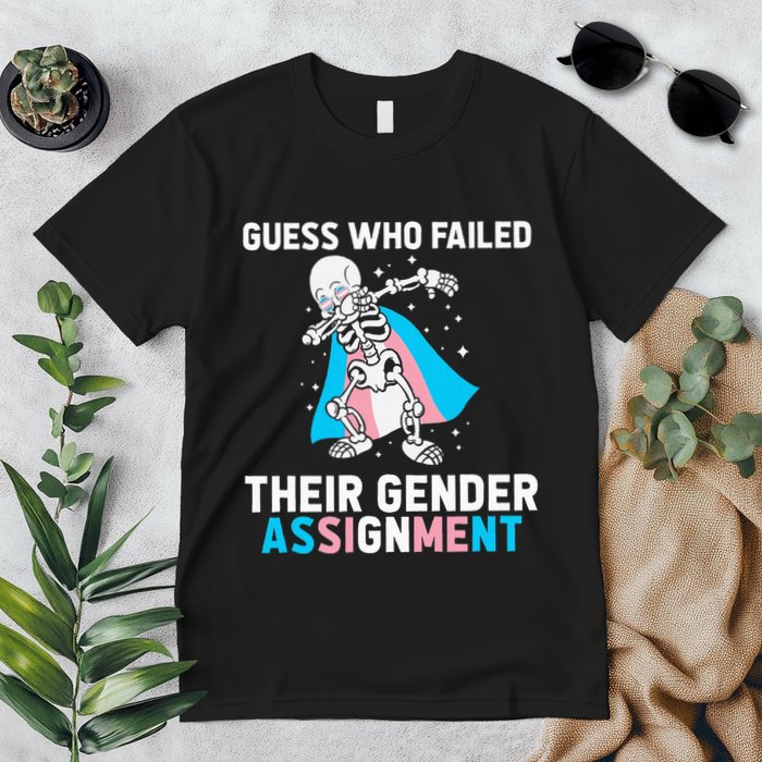 Skeleton Guess Who Failed Their Gender Assignment Premium T-Shirt