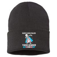 Skeleton Guess Who Failed Their Gender Assignment Sustainable Knit Beanie