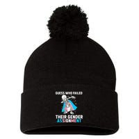 Skeleton Guess Who Failed Their Gender Assignment Pom Pom 12in Knit Beanie