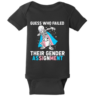 Skeleton Guess Who Failed Their Gender Assignment Baby Bodysuit