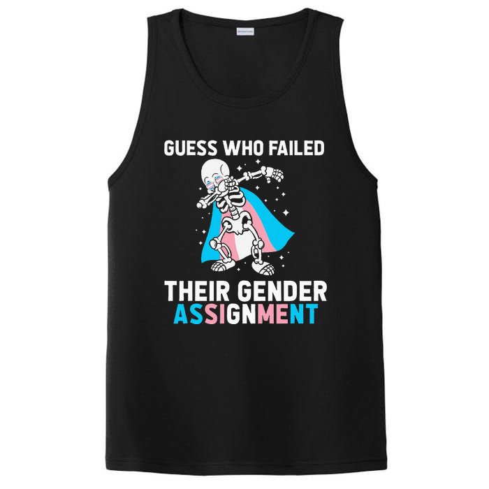 Skeleton Guess Who Failed Their Gender Assignment PosiCharge Competitor Tank