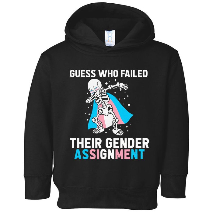 Skeleton Guess Who Failed Their Gender Assignment Toddler Hoodie