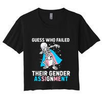 Skeleton Guess Who Failed Their Gender Assignment Crop Top