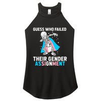 Skeleton Guess Who Failed Their Gender Assignment Women's Perfect Tri Rocker Tank