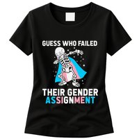 Skeleton Guess Who Failed Their Gender Assignment Womens T-Shirt