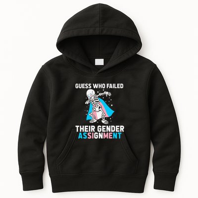 Skeleton Guess Who Failed Their Gender Assignment Kids Hoodie