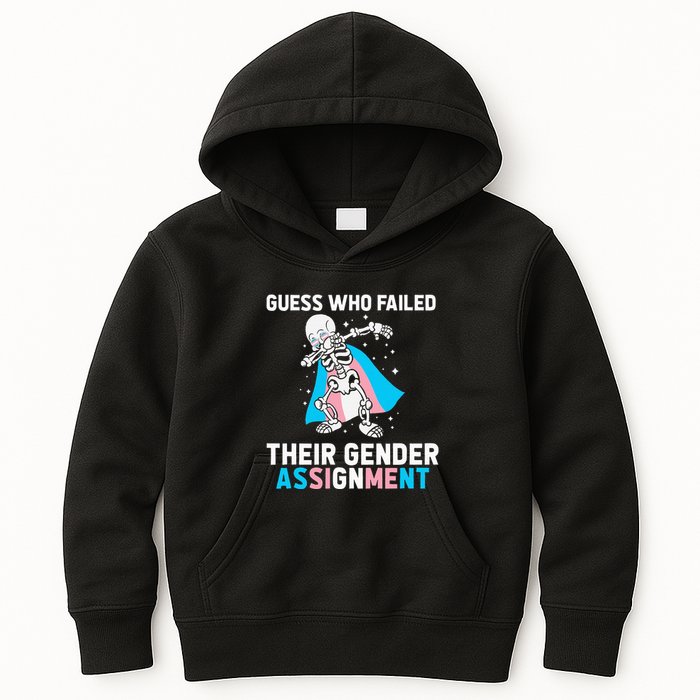 Skeleton Guess Who Failed Their Gender Assignment Kids Hoodie