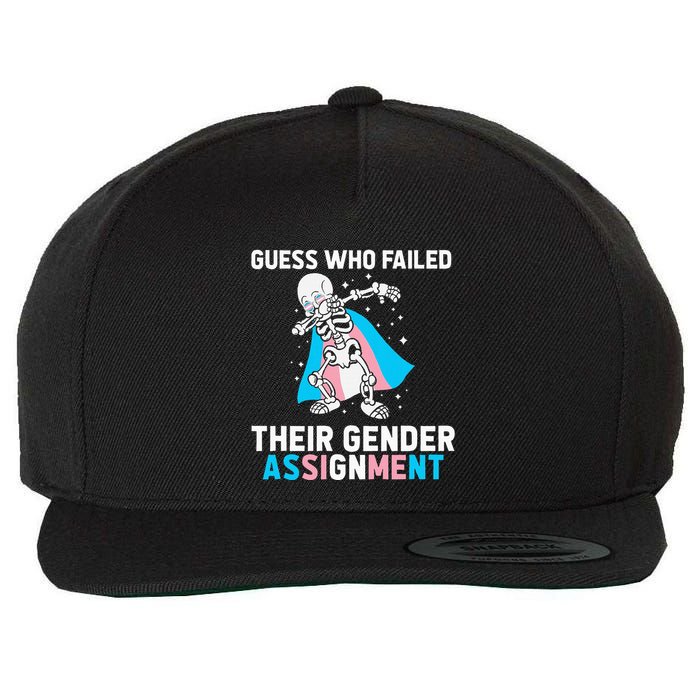 Skeleton Guess Who Failed Their Gender Assignment Wool Snapback Cap
