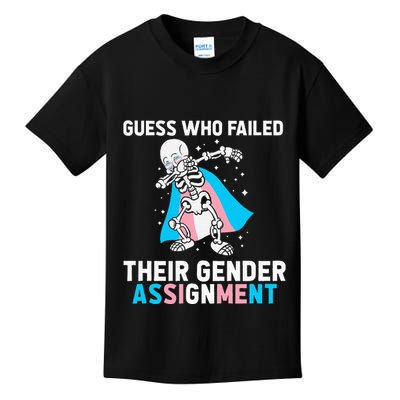 Skeleton Guess Who Failed Their Gender Assignment Kids T-Shirt