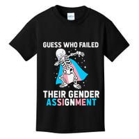 Skeleton Guess Who Failed Their Gender Assignment Kids T-Shirt