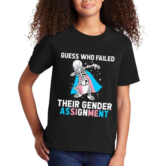 Skeleton Guess Who Failed Their Gender Assignment Kids T-Shirt