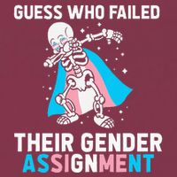 Skeleton Guess Who Failed Their Gender Assignment 16oz Travel Tumbler
