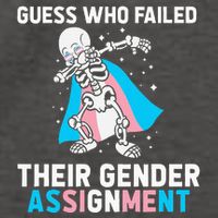 Skeleton Guess Who Failed Their Gender Assignment Vector Backpack