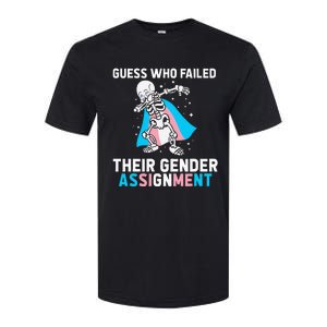 Skeleton Guess Who Failed Their Gender Assignment Softstyle CVC T-Shirt