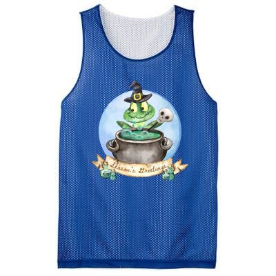 Season's Greetings Witchy Halloween Meaningful Gift Mesh Reversible Basketball Jersey Tank