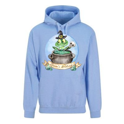 Season's Greetings Witchy Halloween Meaningful Gift Unisex Surf Hoodie