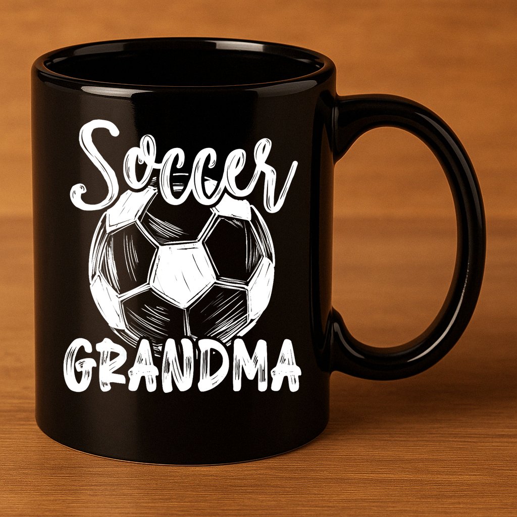 Soccer Grandma Wo Family Matching Team Player Soccer Ball 11oz C Handle Ceramic Mug