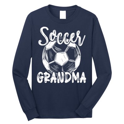Soccer Grandma Wo Family Matching Team Player Soccer Ball Long Sleeve Shirt