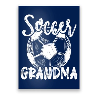 Soccer Grandma Wo Family Matching Team Player Soccer Ball Poster