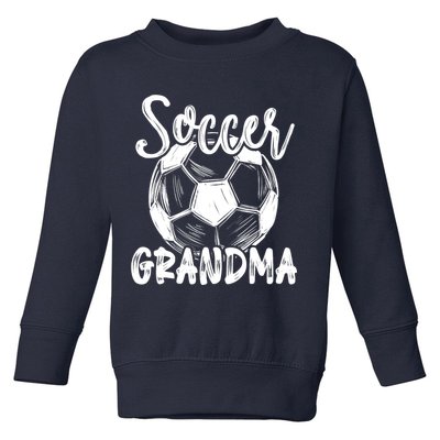 Soccer Grandma Wo Family Matching Team Player Soccer Ball Toddler Sweatshirt