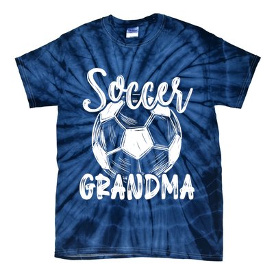 Soccer Grandma Wo Family Matching Team Player Soccer Ball Tie-Dye T-Shirt