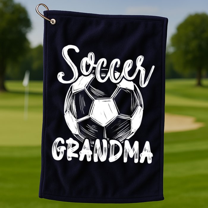Soccer Grandma Wo Family Matching Team Player Soccer Ball Golf Towel