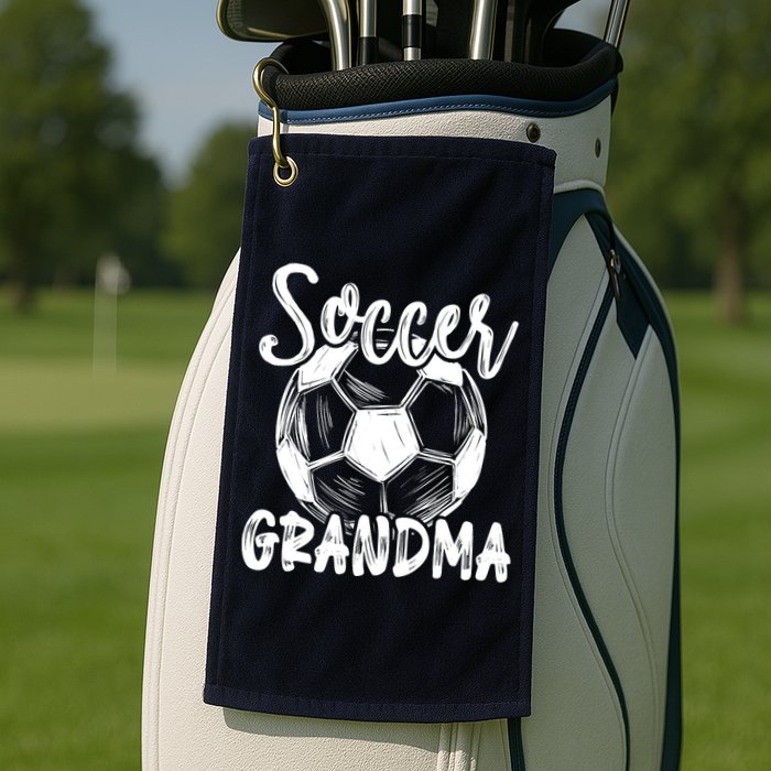 Soccer Grandma Wo Family Matching Team Player Soccer Ball Golf Towel