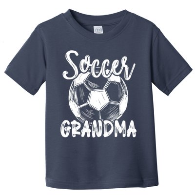 Soccer Grandma Wo Family Matching Team Player Soccer Ball Toddler T-Shirt